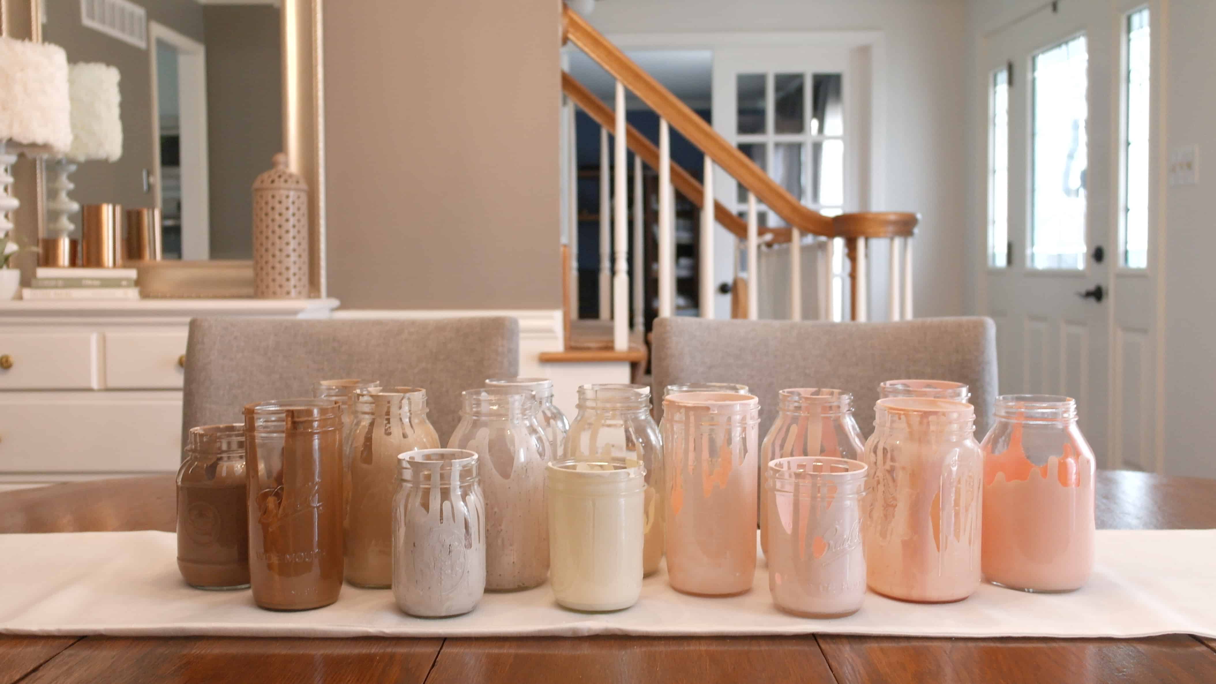 ombre mason jars