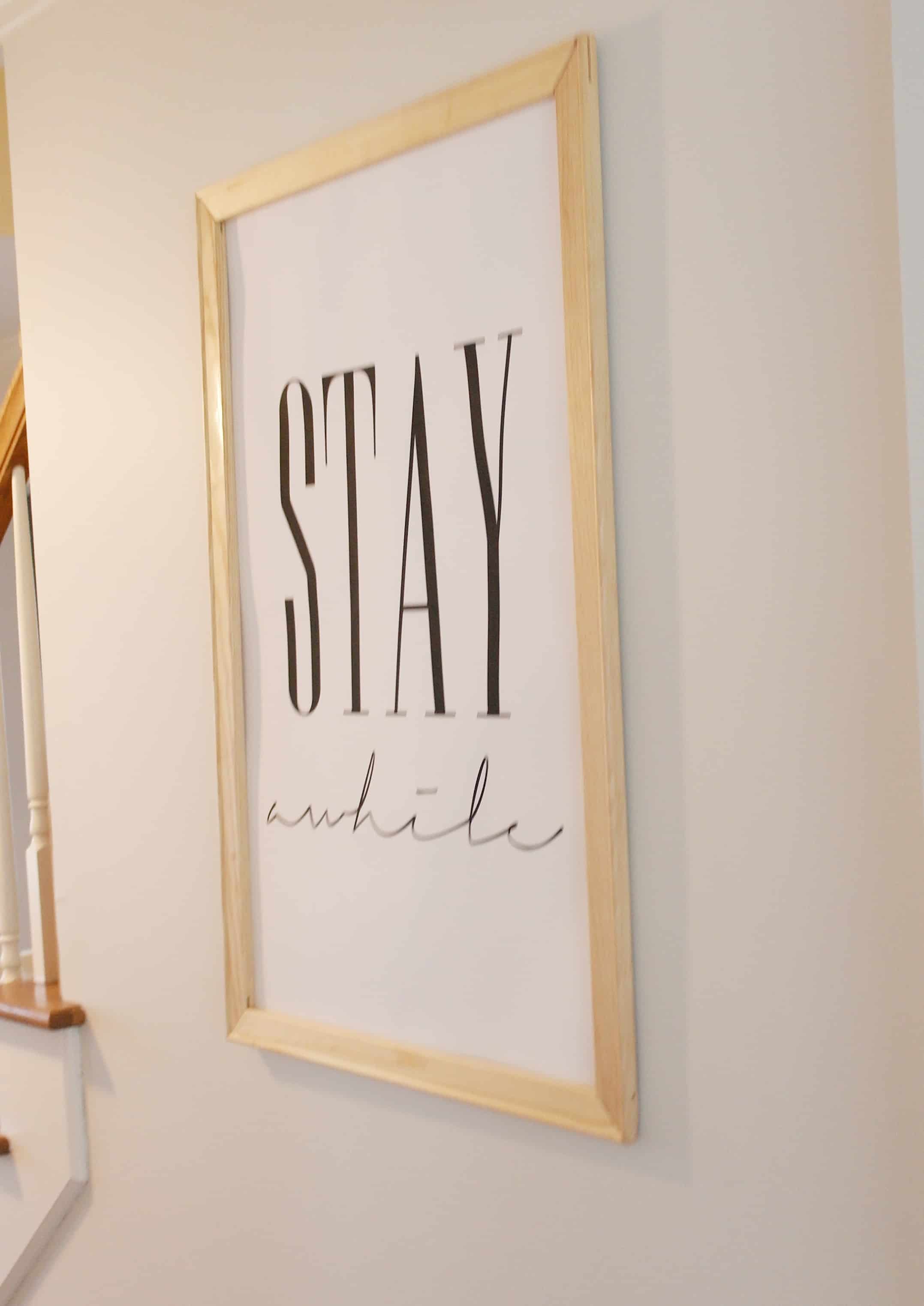 stay awhile poster