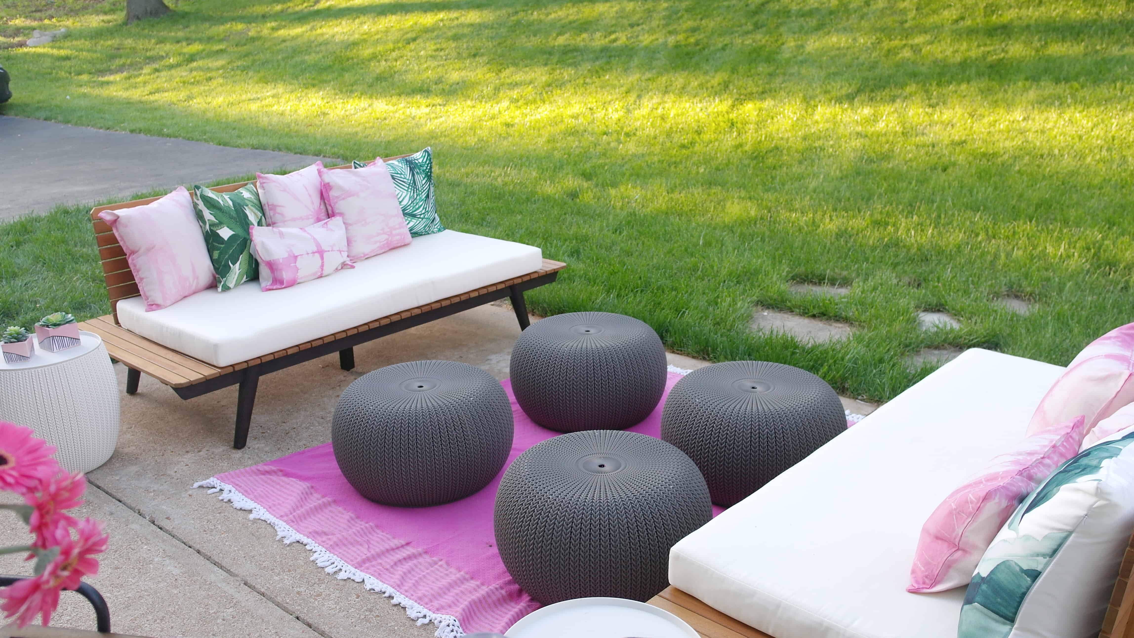 pink patio space