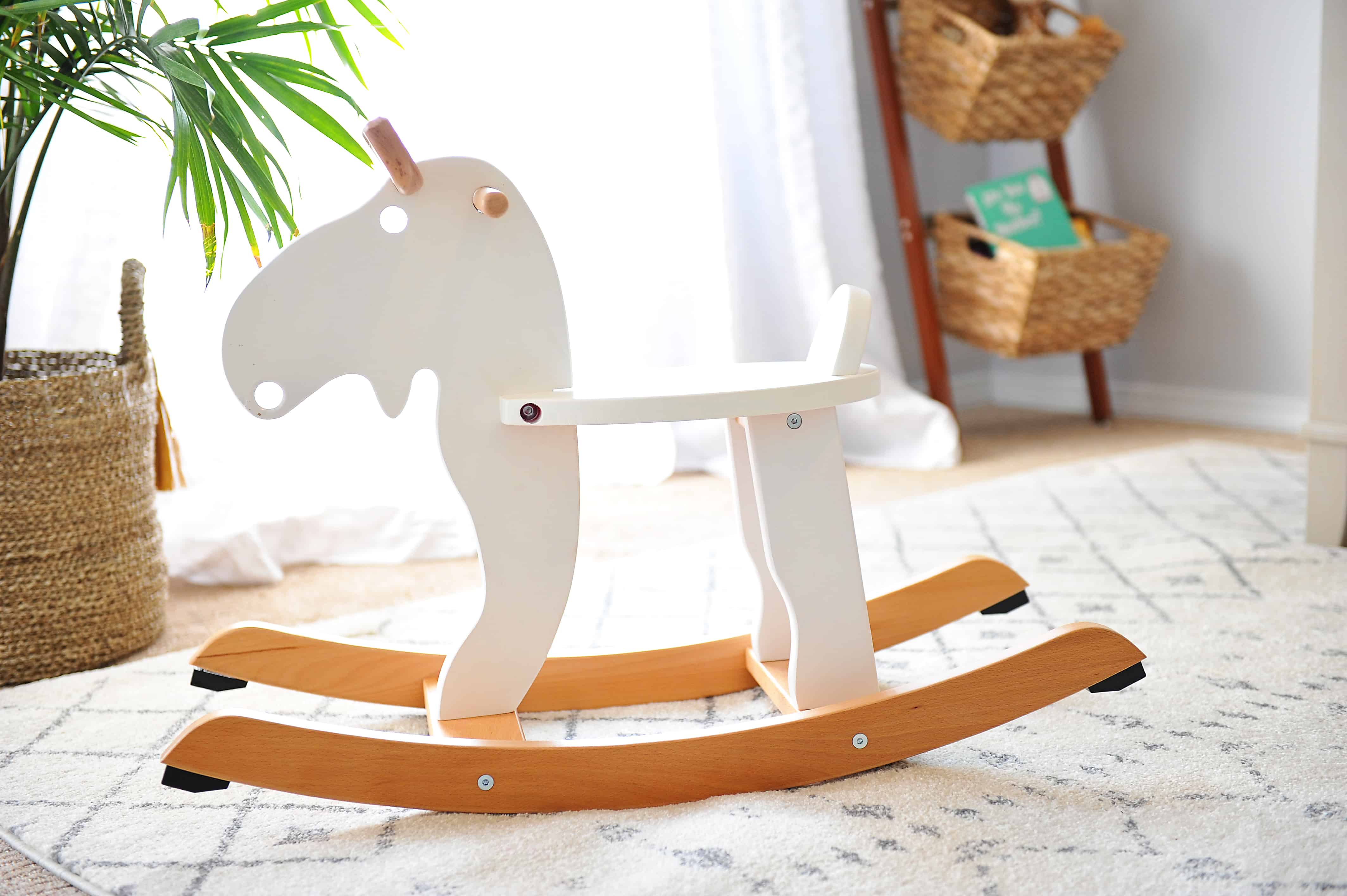 Ikea hack rocking moose | Modern Boy Nursery 
