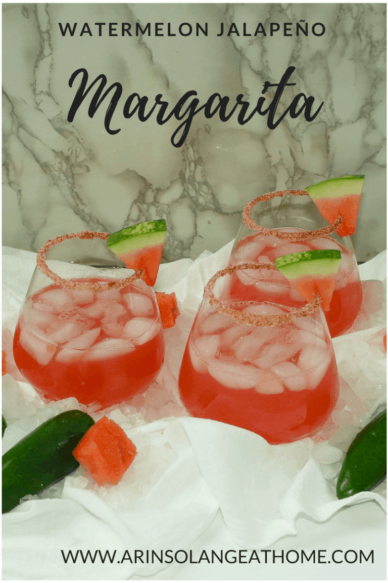 Watermelon Jalapeno Margarita Recipe arinsolangeathome