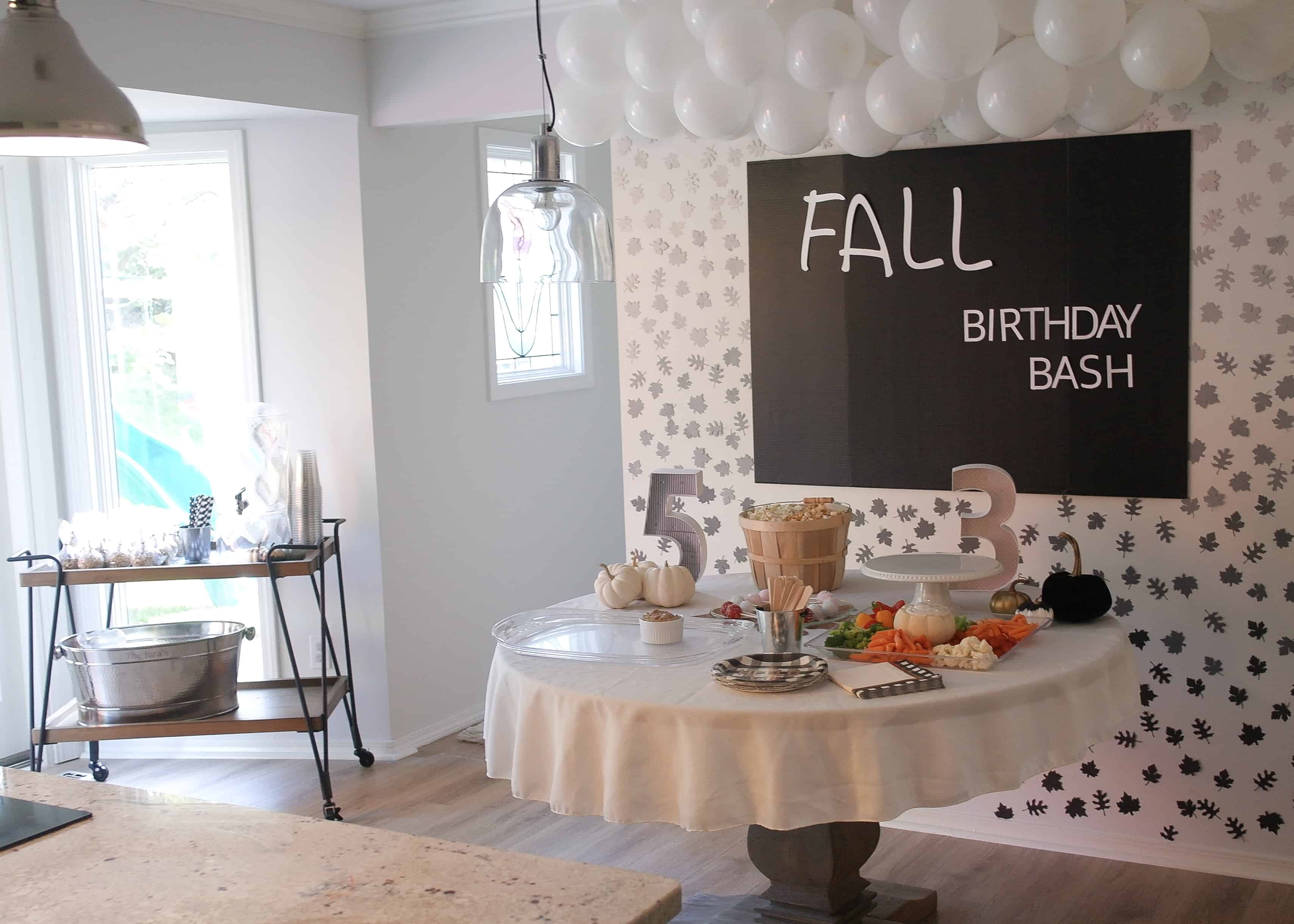 Fall Birthday Party on budget - www..arinsolangeathome.com