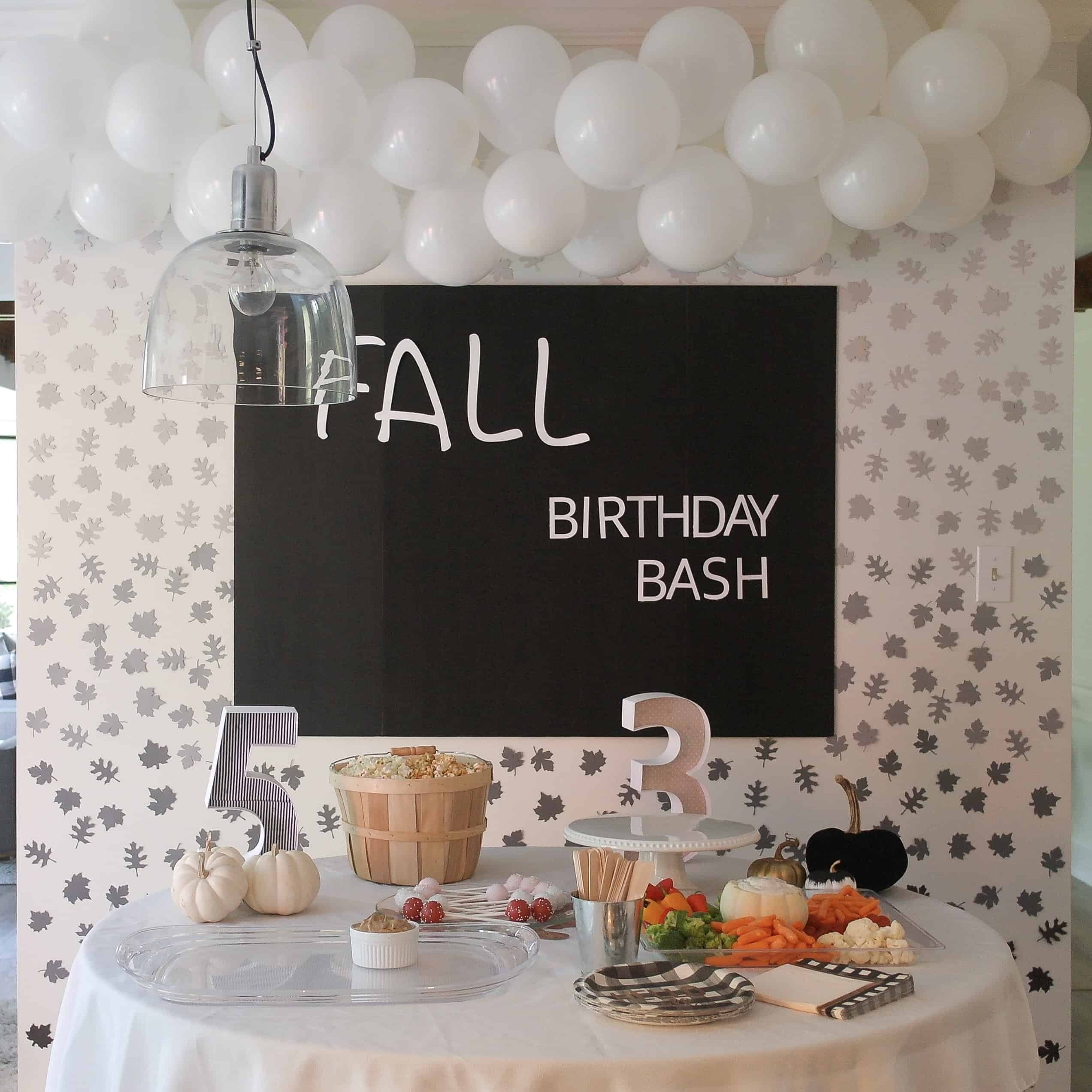 Fall Birthday Party on budget - www..arinsolangeathome.com
