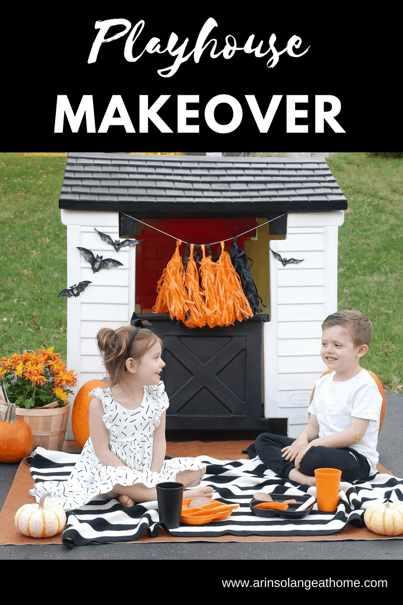 Playhouse Makeover - www.arinsolangeathome.com