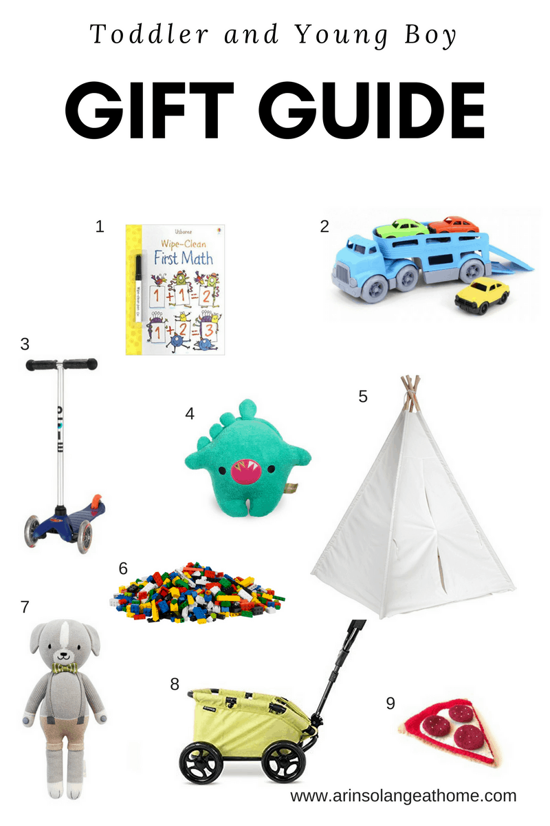 Toddler and young boy gift guide - www.arinsolangeathome.com