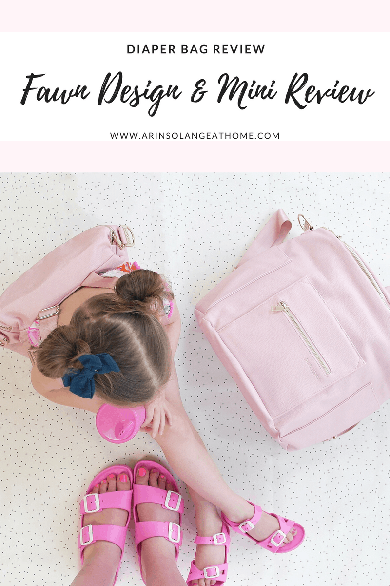 My Honest Review Of The Fawn Design Diaper Bag - Kristy By The Sea