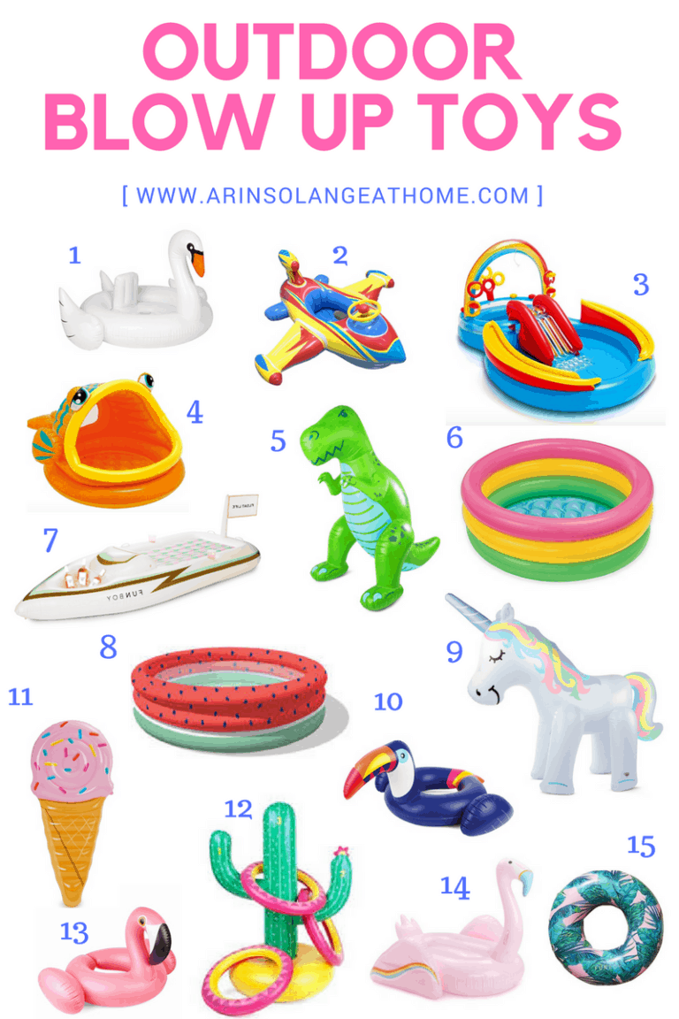 Favorite Pool Floats and Blow Up Pools arinsolangeathome