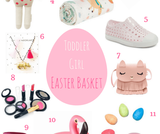 Toddler Girl Easter basket filler collage