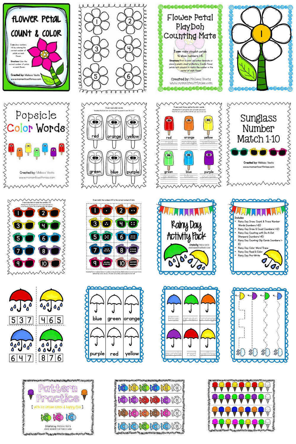 Free Preschool Printable Activity Activity Shelter Number Cut And 