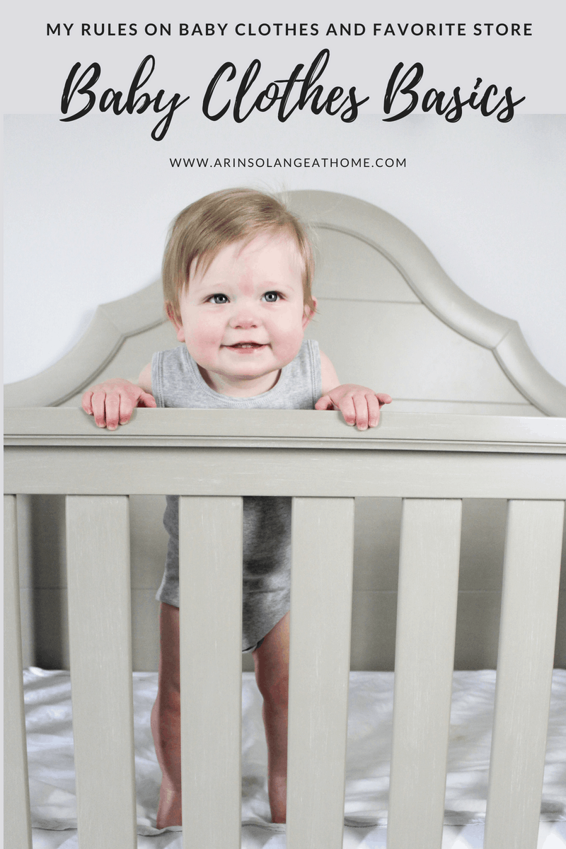 baby standing in crib