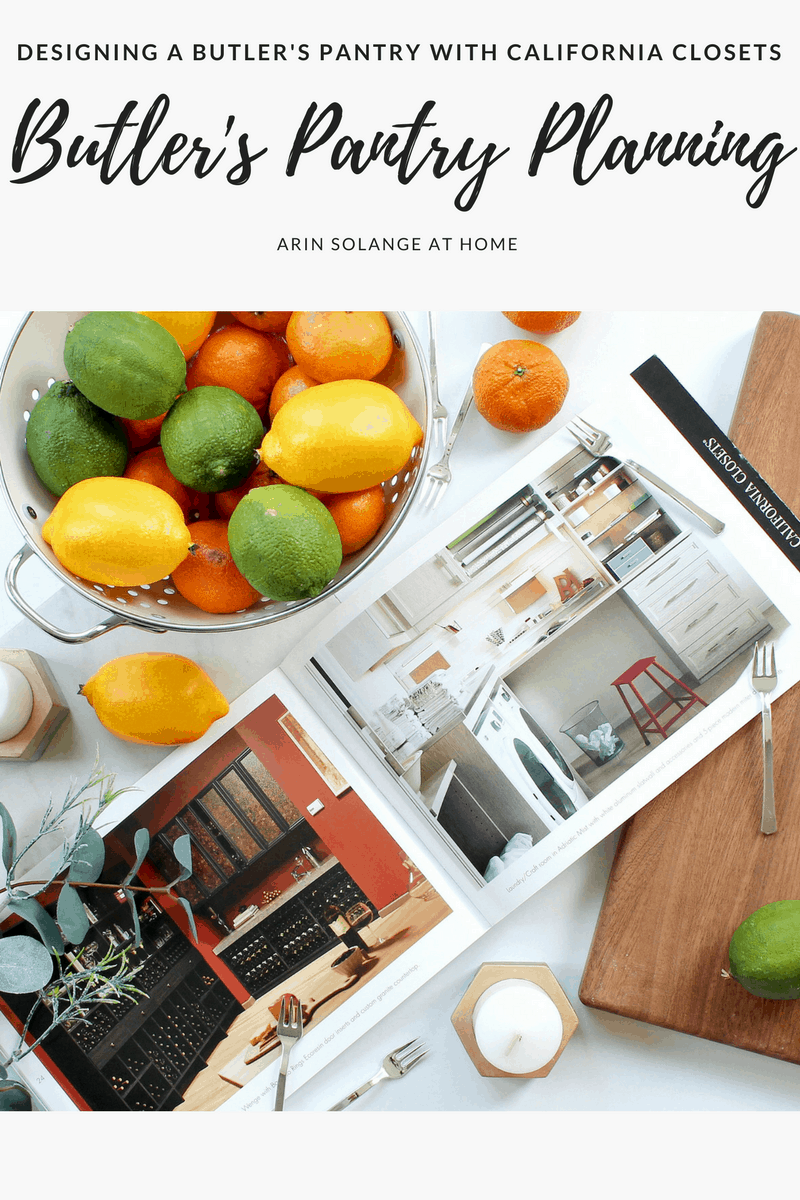 Flatlay of California closets magazine with fruit