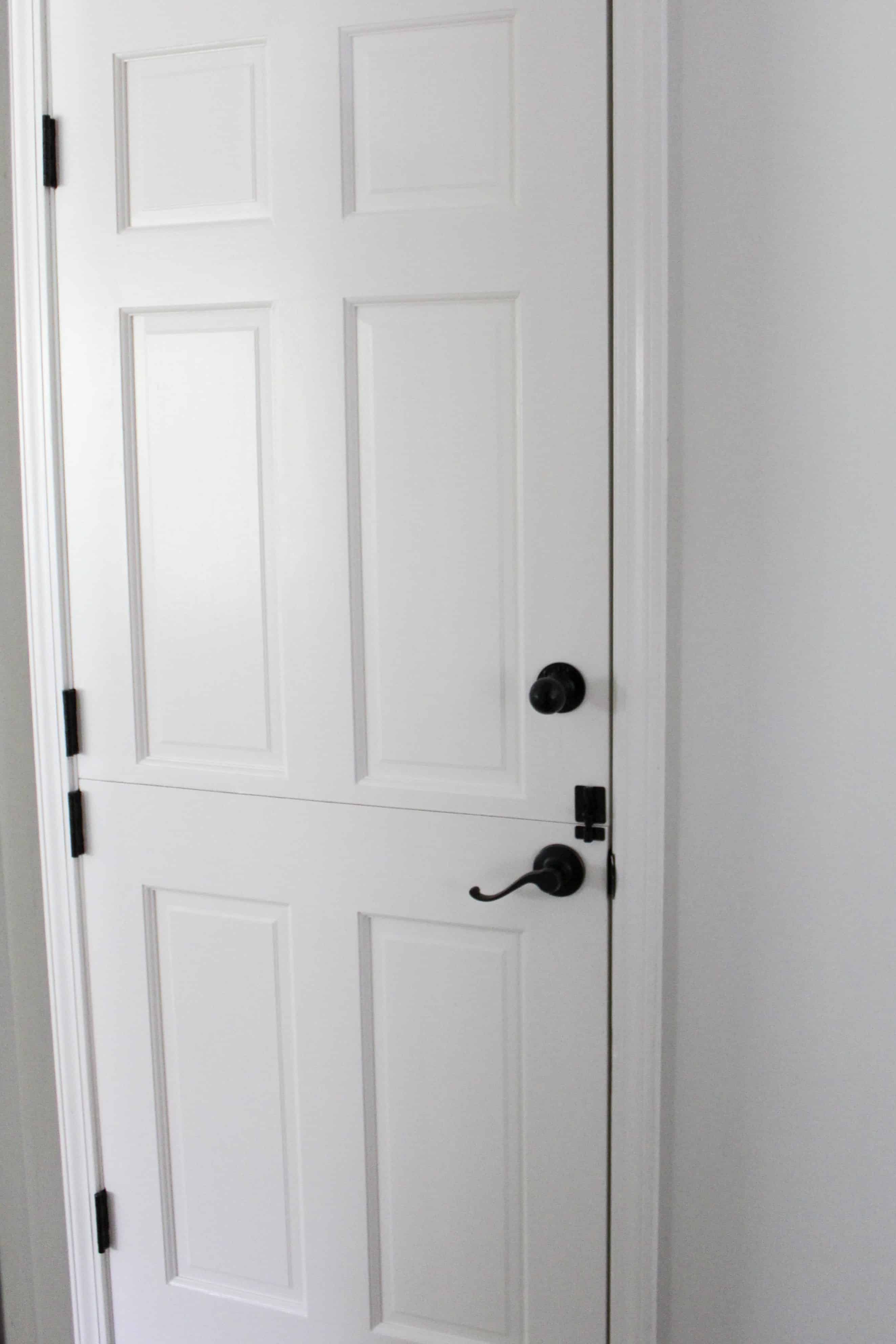 white dutch door