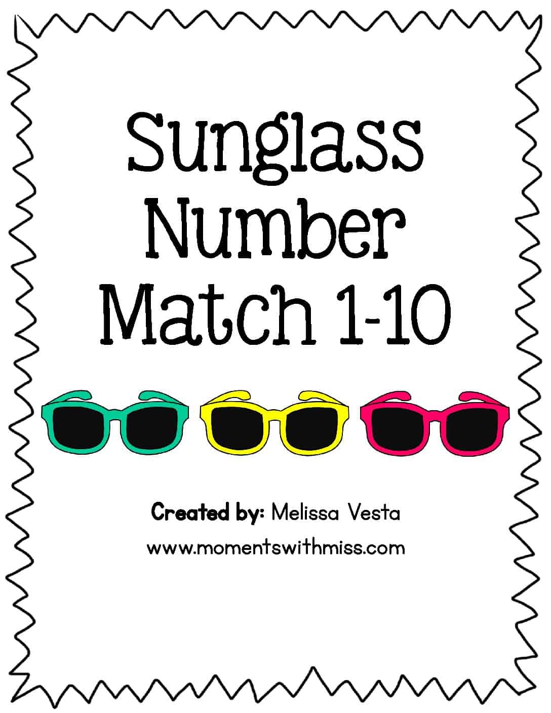 Sunglass Number Match arinsolangeathome