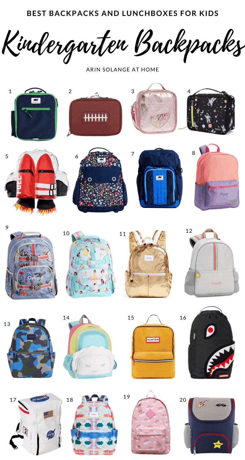 best backpack and lunchbox for kindergarten