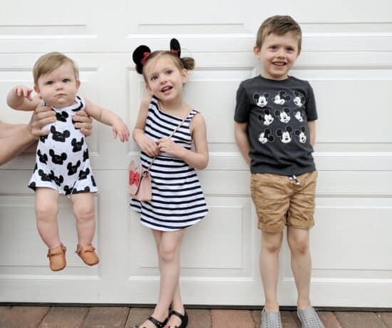Kids dressed in Disney Outfit
