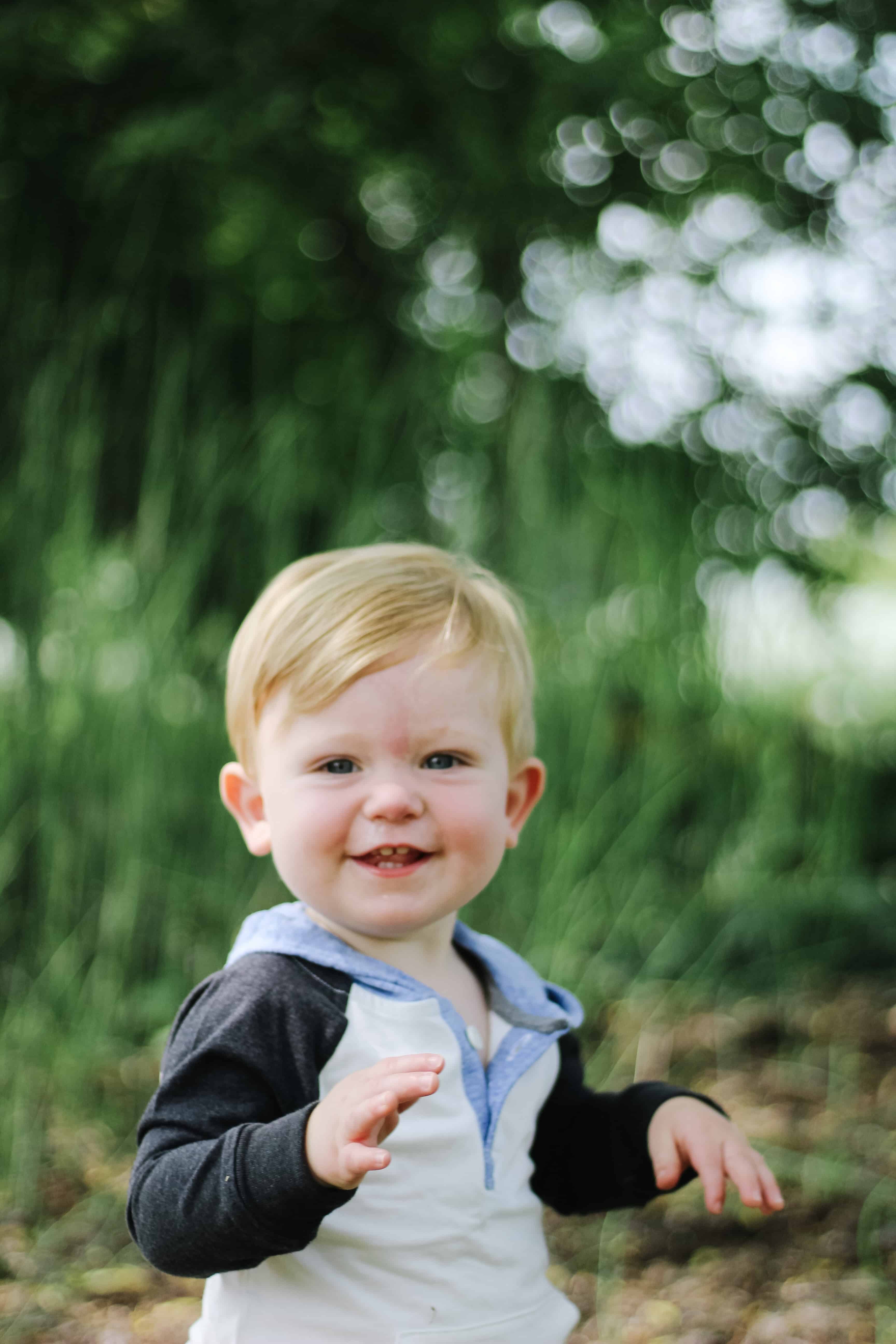 smiling toddler boy