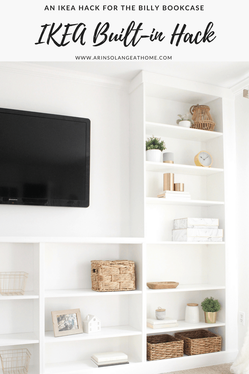 Billy bookcase deals tv stand hack