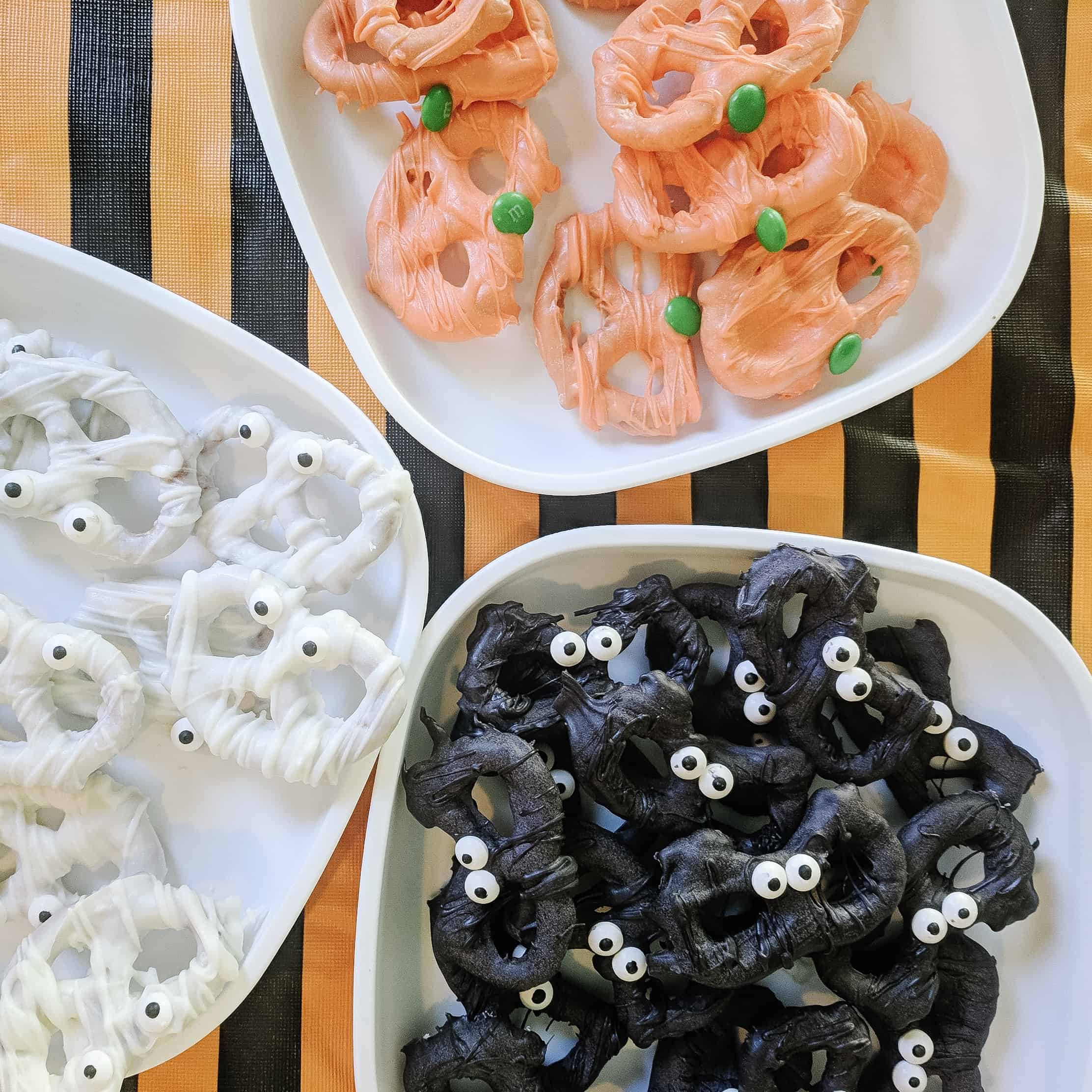 halloween chocolate covered pretzels