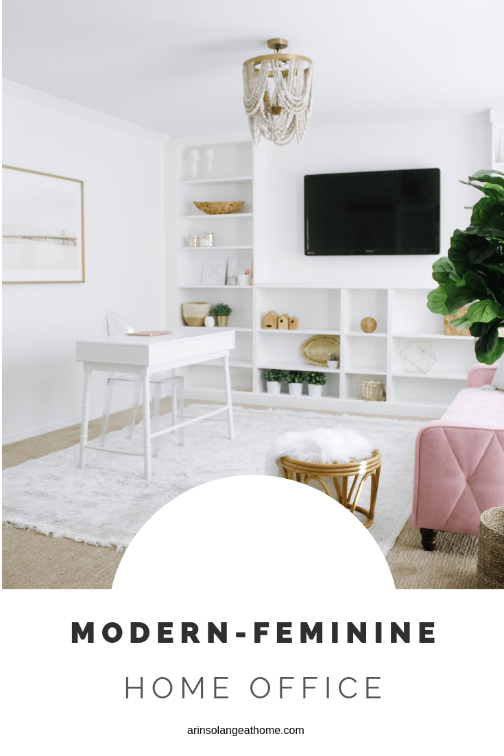 Modern & Feminine Home Office Ideas & Decor