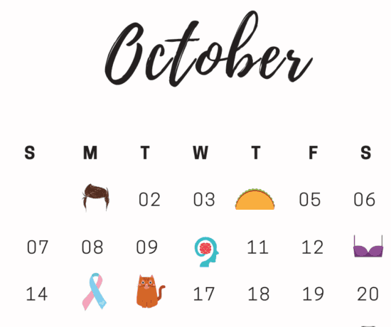 October National Days Calendar