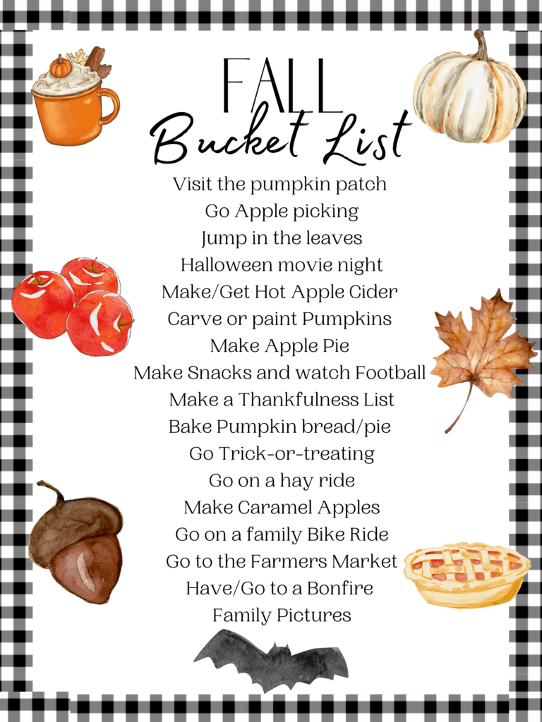 fall bucket list