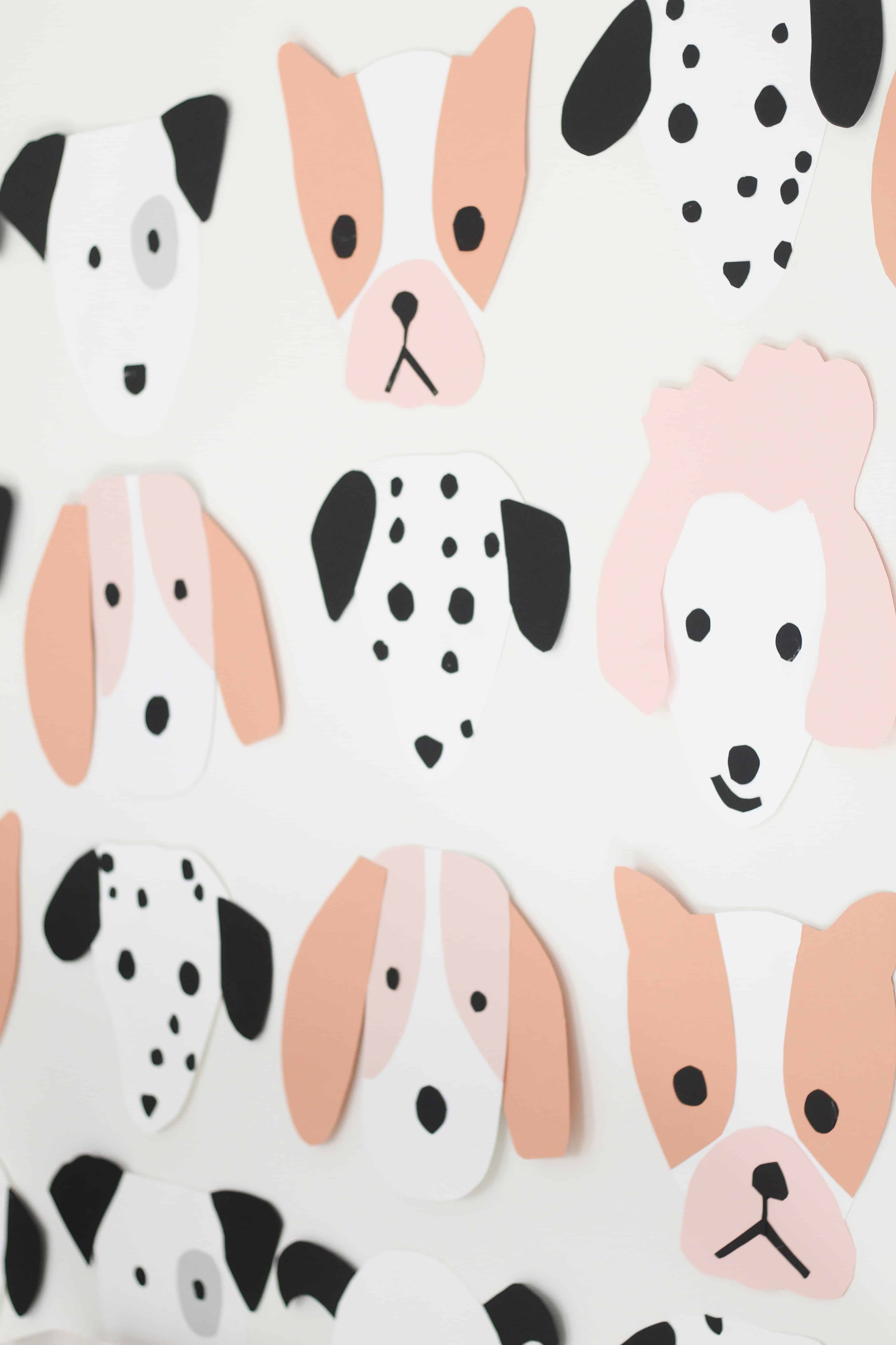 pink puppy wall