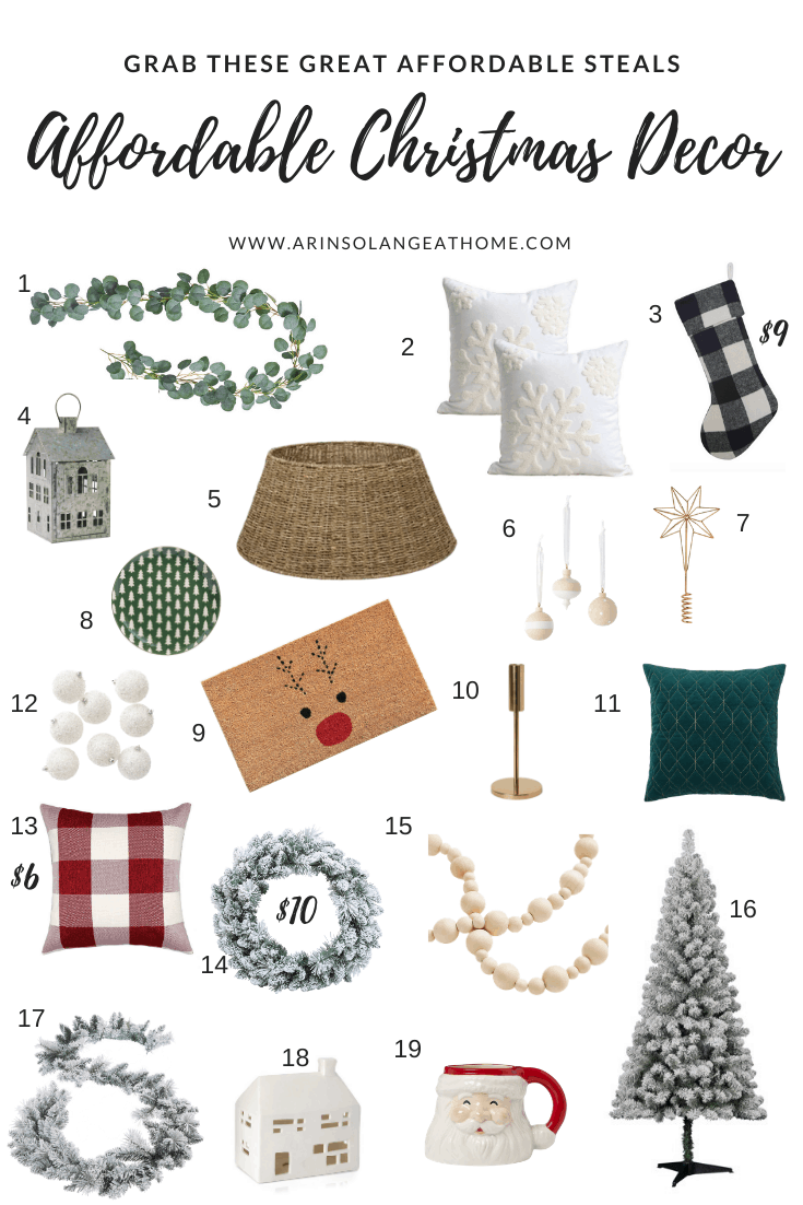 Affordable Christmas Decor - arinsolangeathome