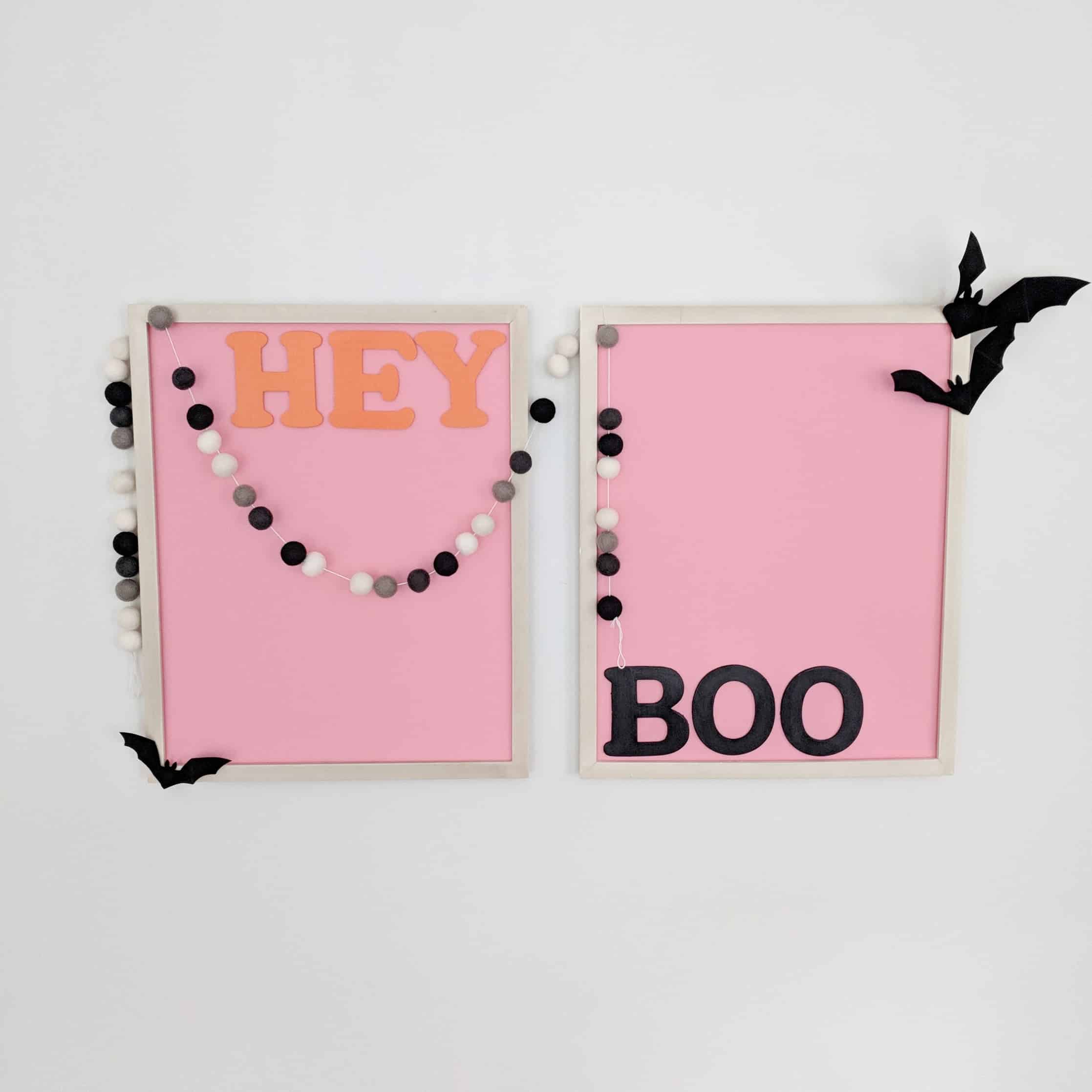 hey boo framed prints