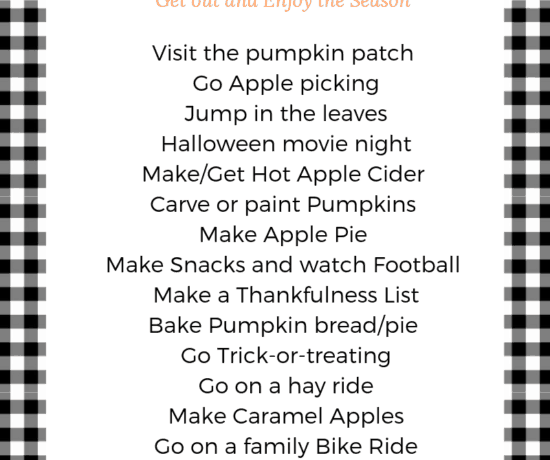 fall bucket list