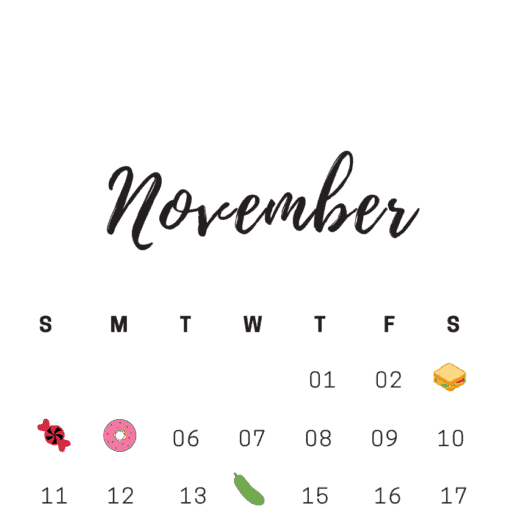 November National Days Calendar