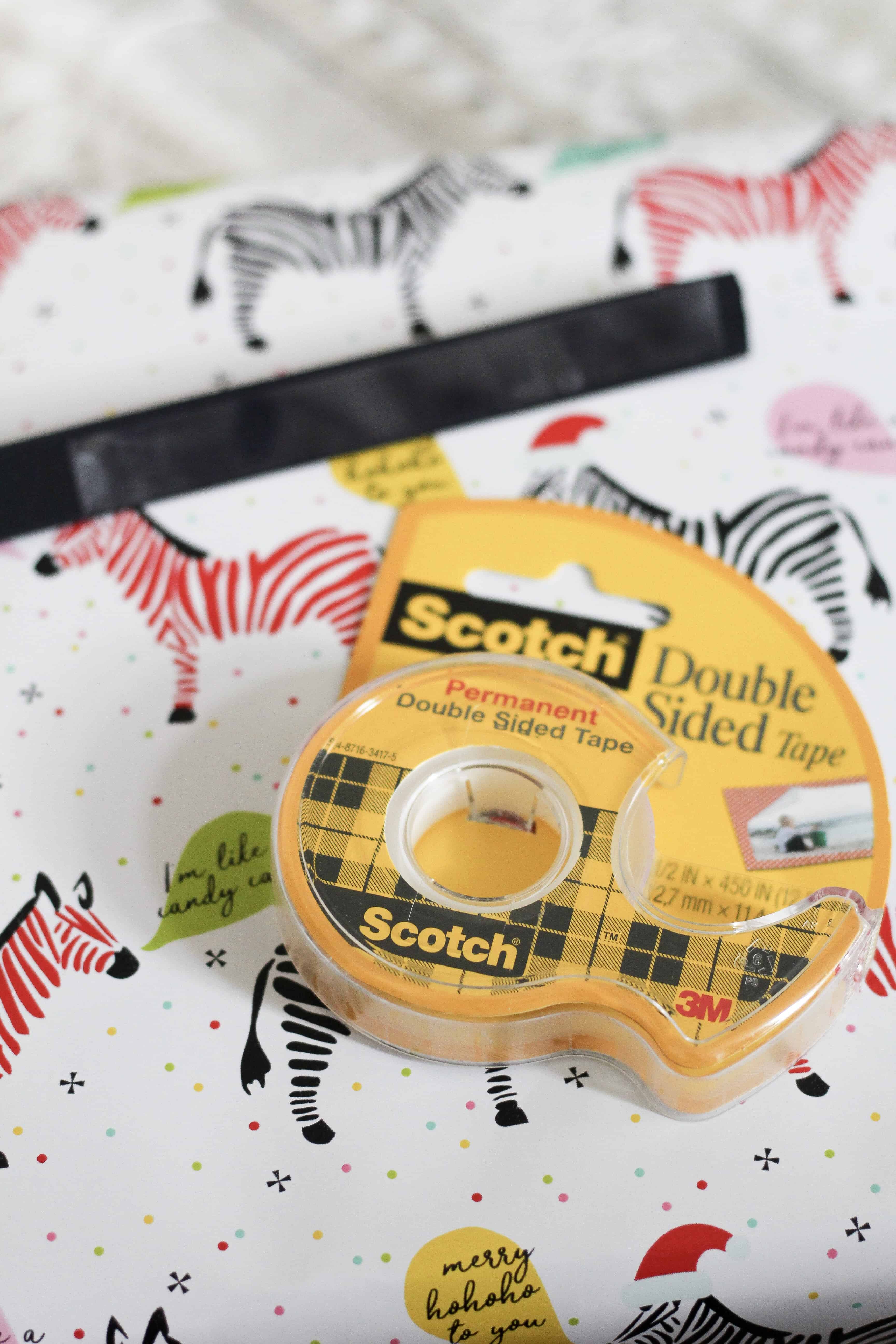 Scotch Double Sided tape on presents