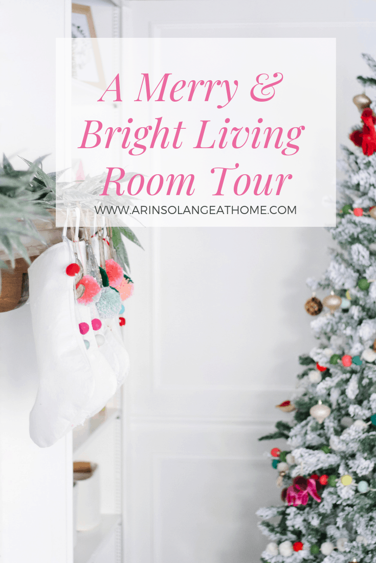 Merry and bright living room decor