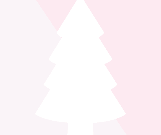 pink and white Christmas tree printable