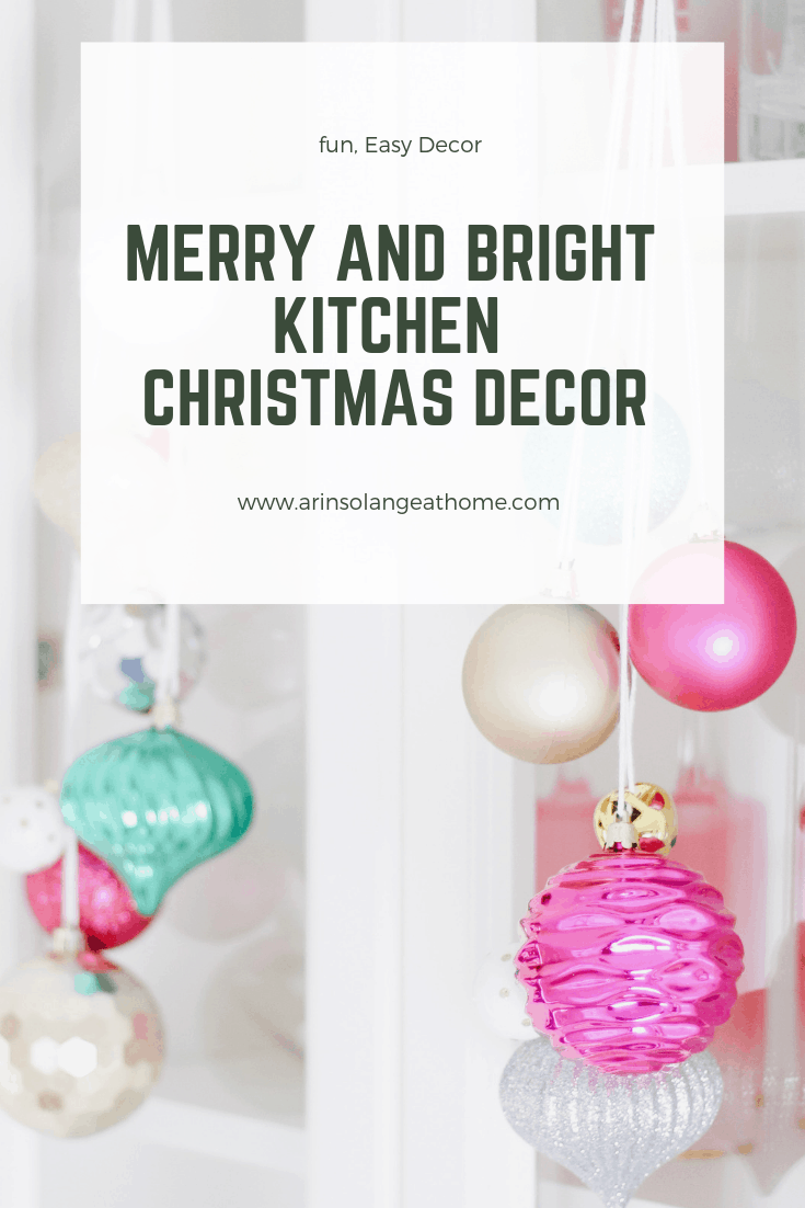 merry and bright kitchen Christmas decor