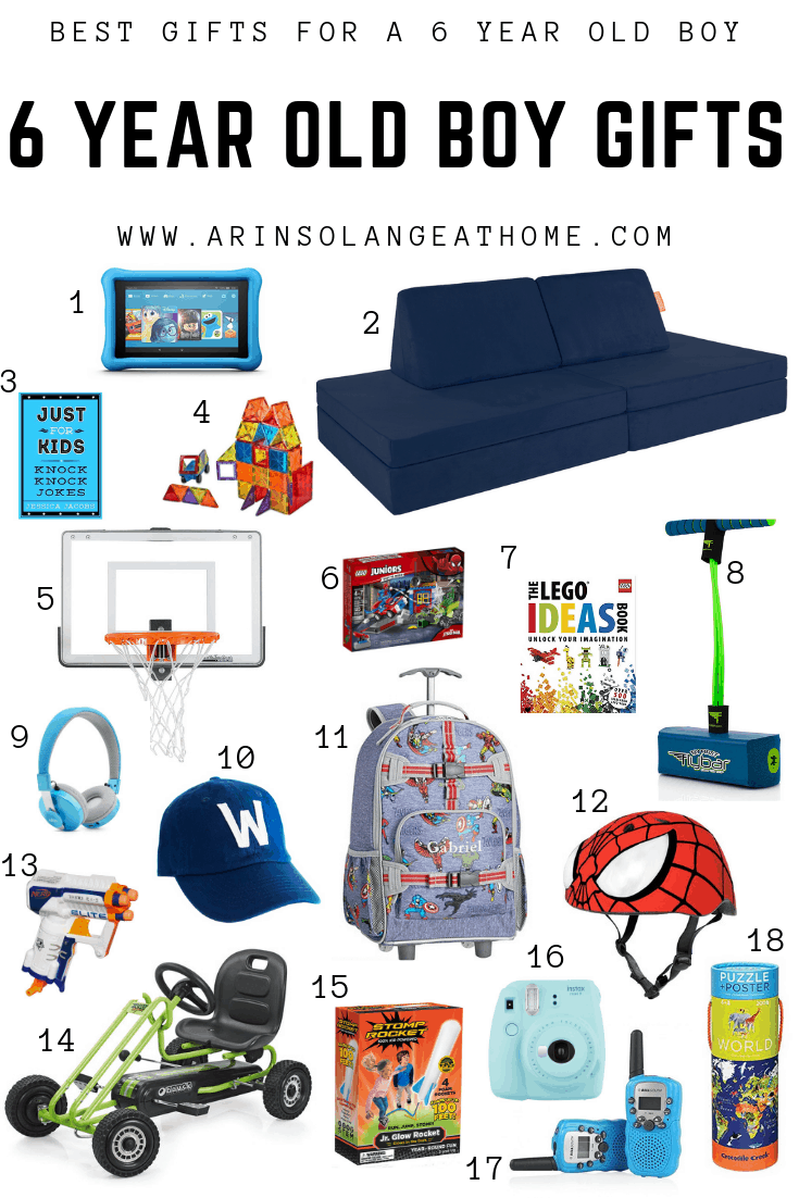 cool gift ideas for 6 year old boy