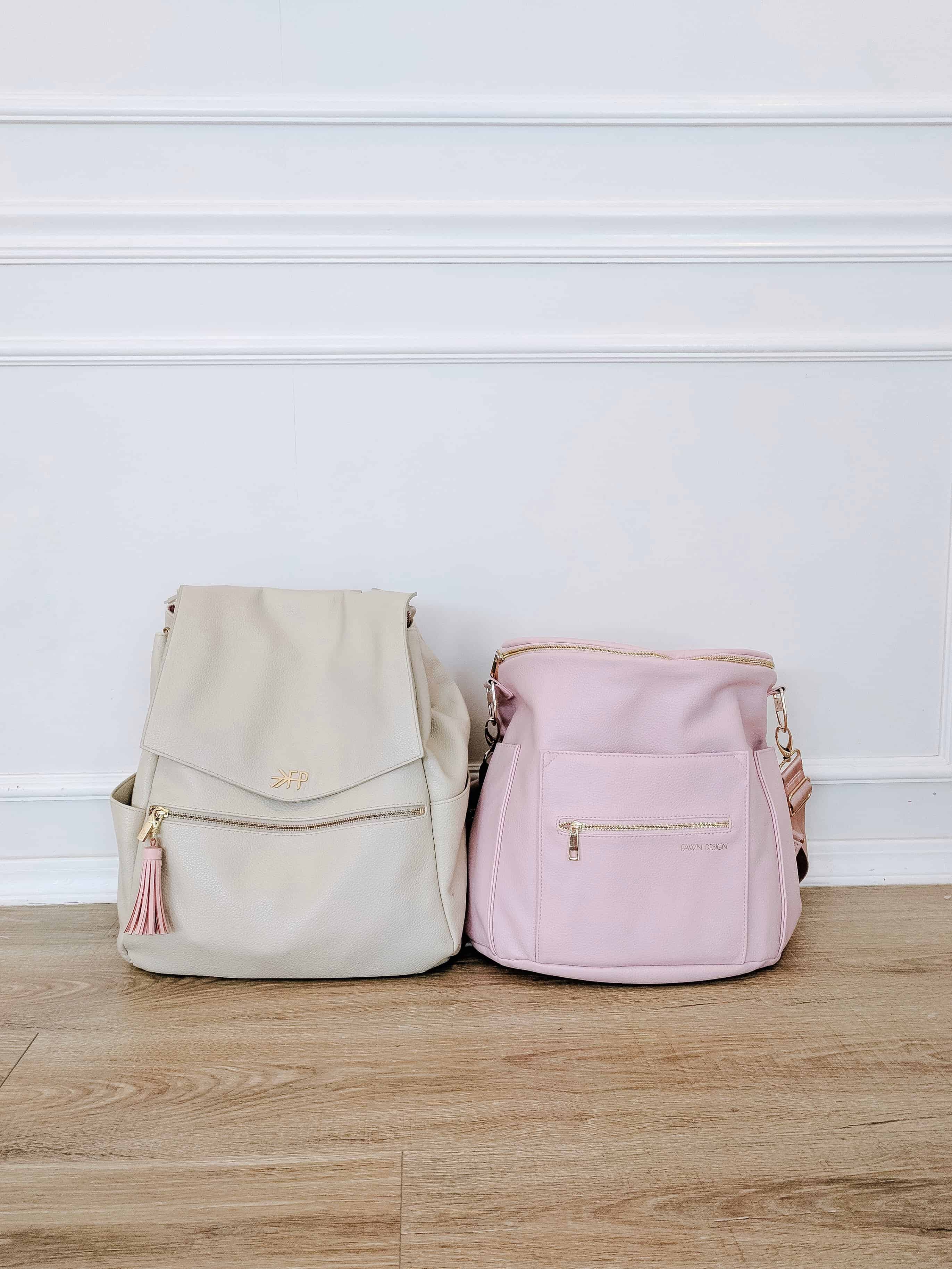 Freshly picked and fawn design diaper bags compared