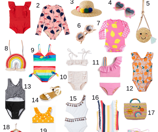 toddler swim roundup of swimsuits and accessories