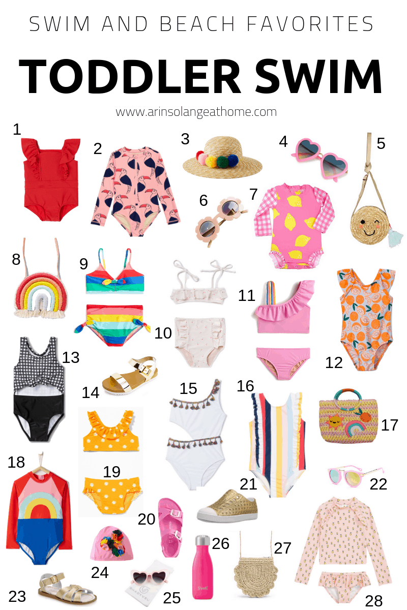 toddler swim roundup of swimsuits and accessories