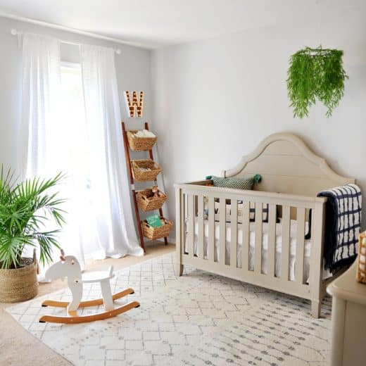 Photo of boys nursery with amazon rug