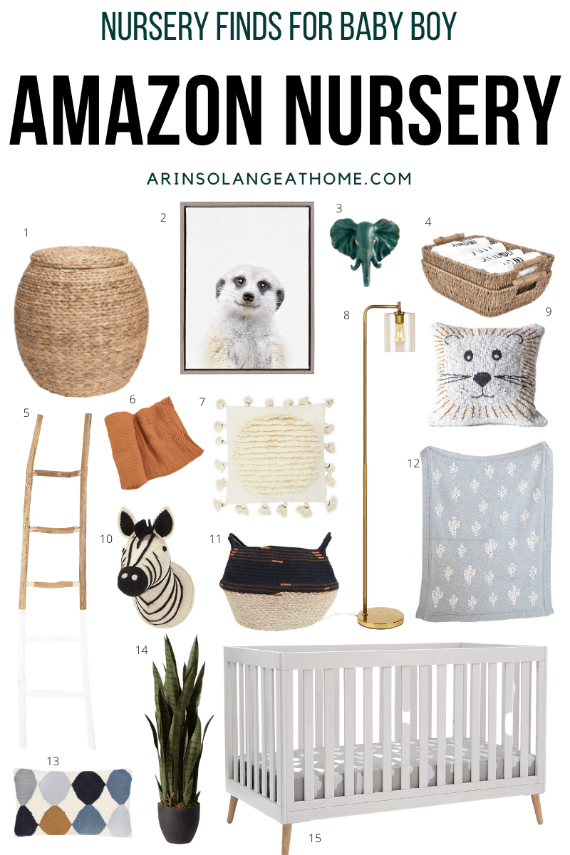 Animal themed nursery decor for boys from Amazon