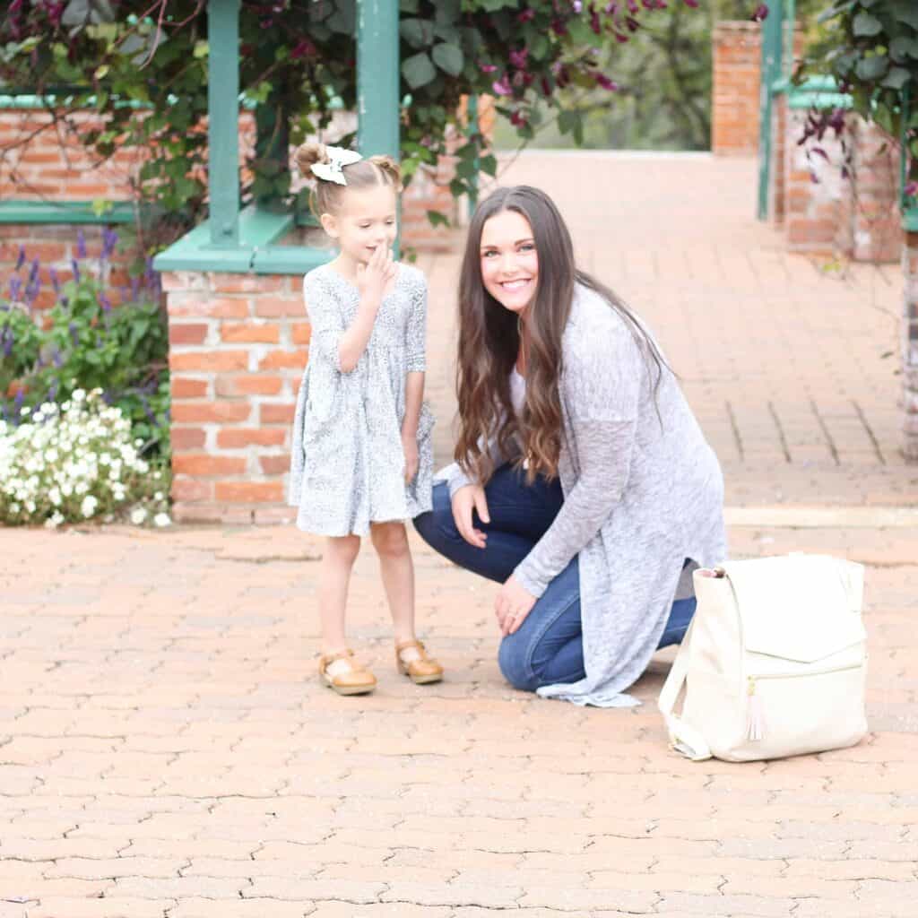 mom and daughter by Freshly Picked Diaper Bag 