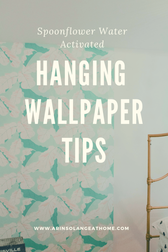 Hanging Spoonflower Water Activated Wallpaper arinsolangeathome