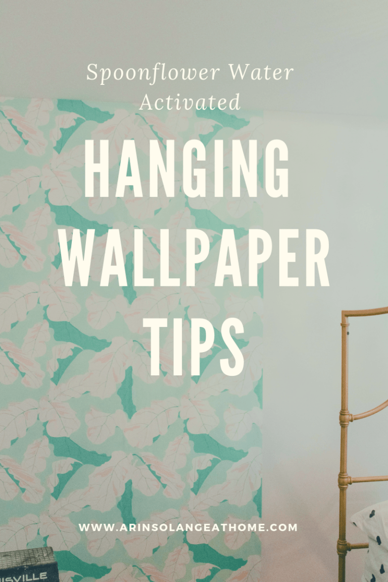 Hanging Spoonflower Water Activated Wallpaper arinsolangeathome