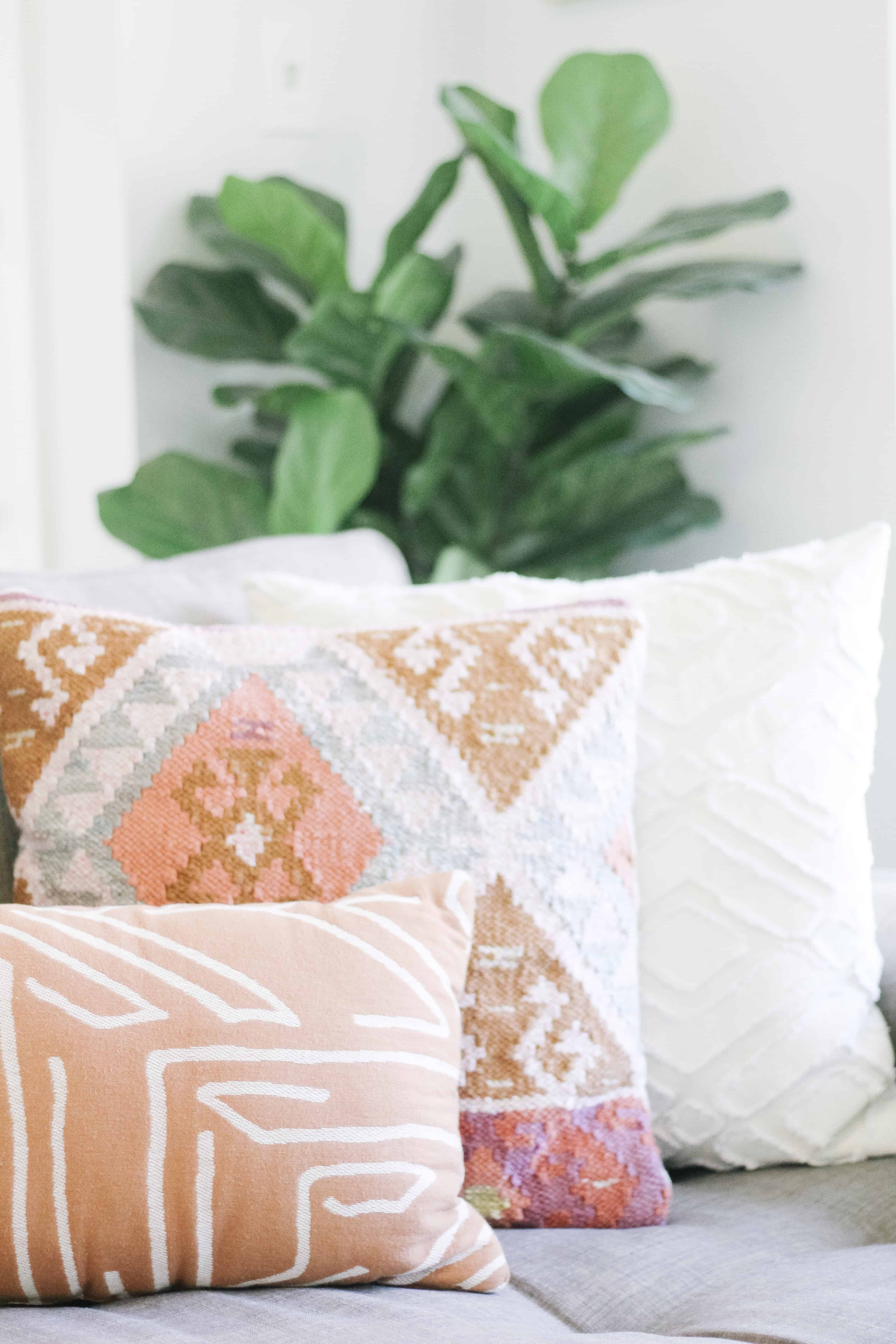 boho chic living room pillows