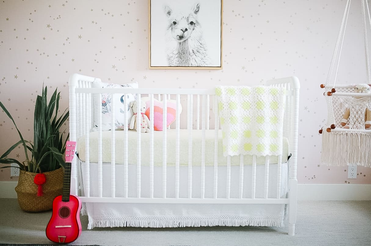 boho chic girls nursery