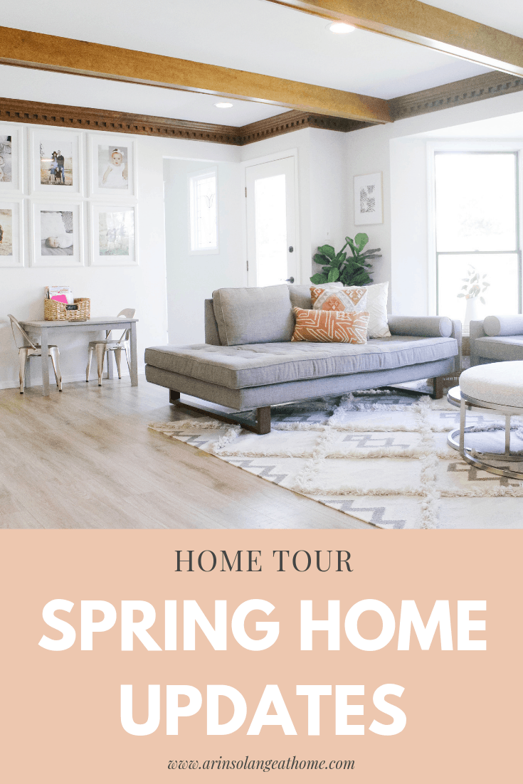 Spring Home tour full of inexpensive Spring Home updates from Arin Solange at Home