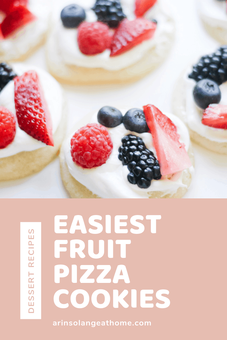 Easiest fruit pizza cookies