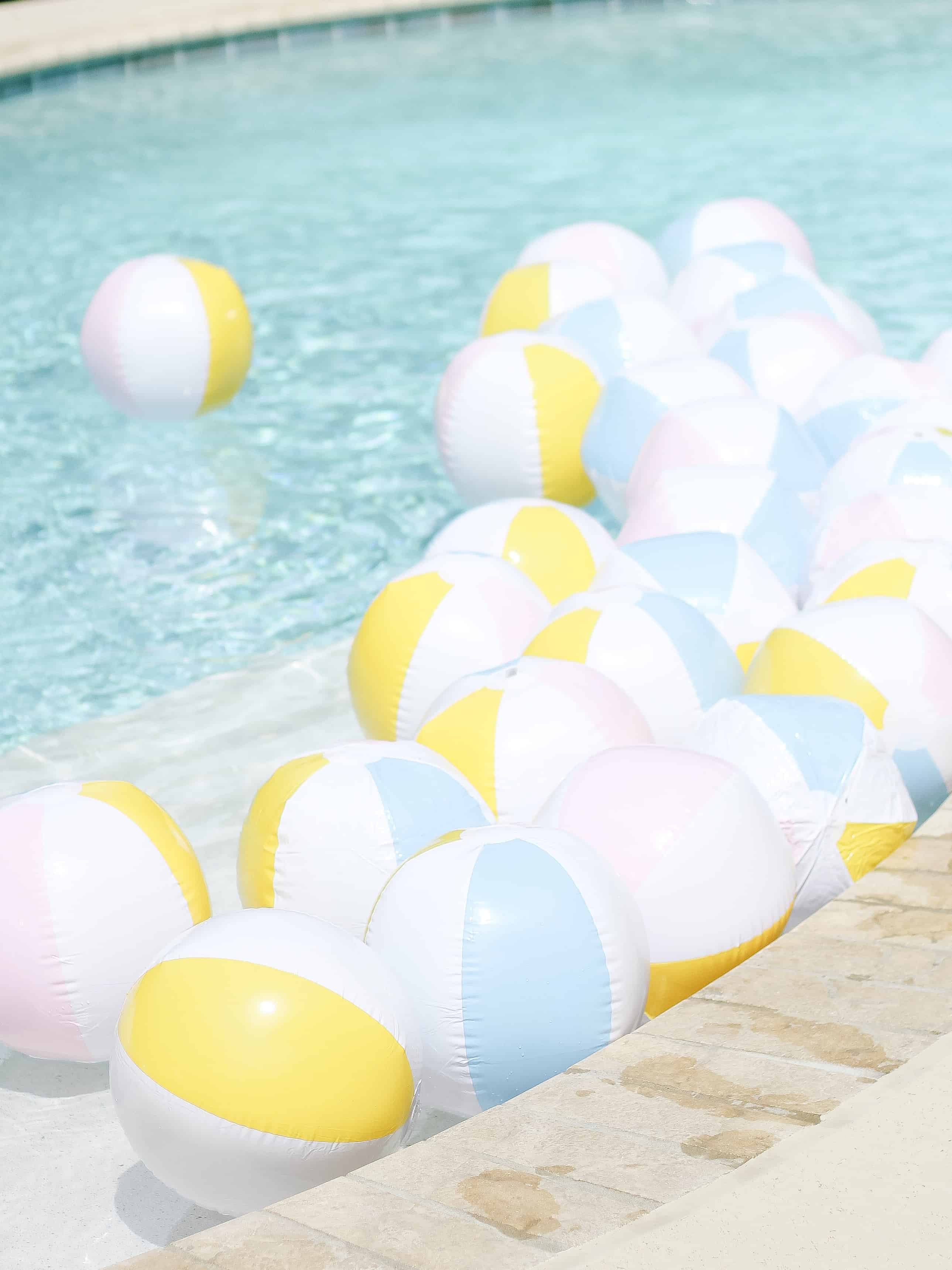 pool filled with beach balls