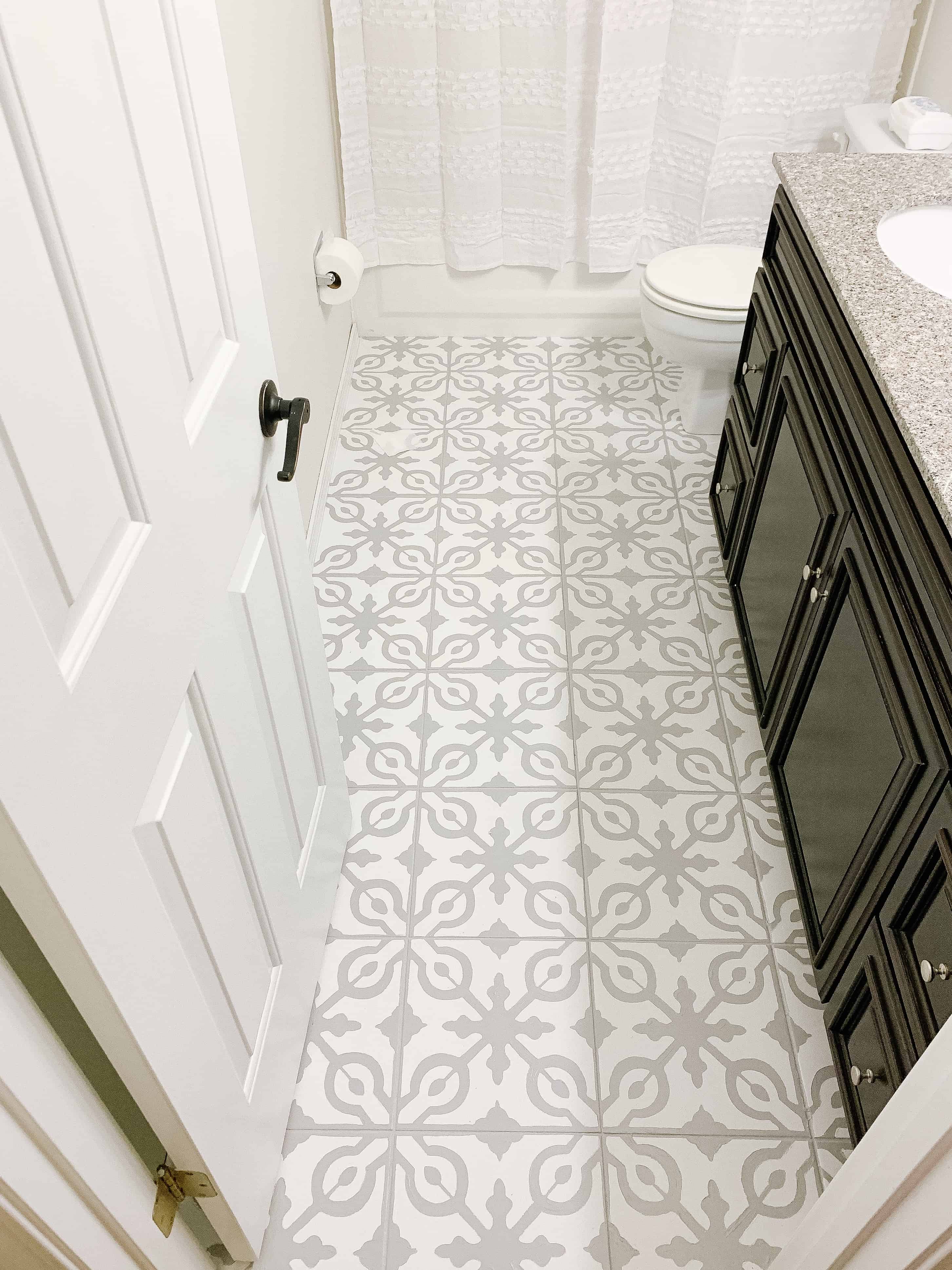 How To Paint Tile Floors, Paint Over Bathroom Tile Floor