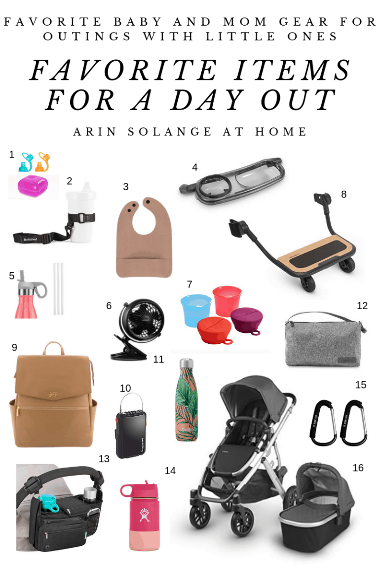 Favorite Items For A Day Out With Kids Arinsolangeathome